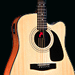 Location of tuning screw on acoustic guitar